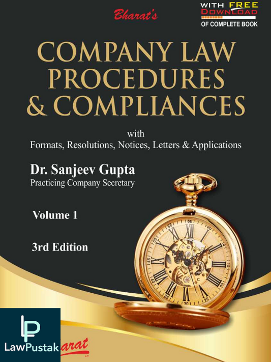 Company Law Procedures & Compliances (in 2 volumes) (with FREE Download) by Dr. Sanjeev Gupta-Bharat's