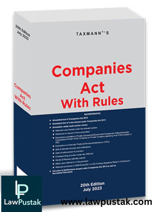 Companies Act with Rules by Taxmann-20th Edition-Taxmann