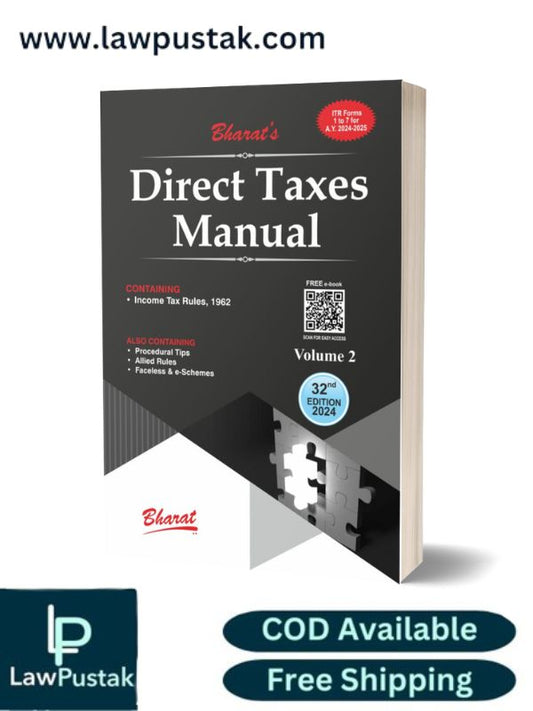 DIRECT TAXES MANUAL in 3 Volumes 32nd  Edition 2024 - Bharat Law House