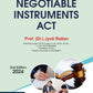 Negotiable Instruments Act by Dr. Jyoti Rattan - 2nd Edition 2024 Bharat Law House