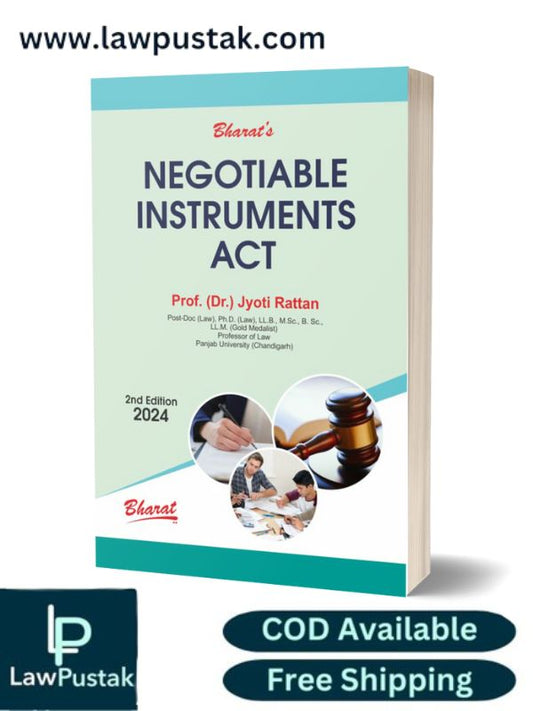 Negotiable Instruments Act by Dr. Jyoti Rattan - 2nd Edition 2024 Bharat Law House