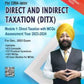 Bharat's DIRECT AND INDIRECT TAXATION (DITX), Module 2 : Indirect Taxation with MCQs