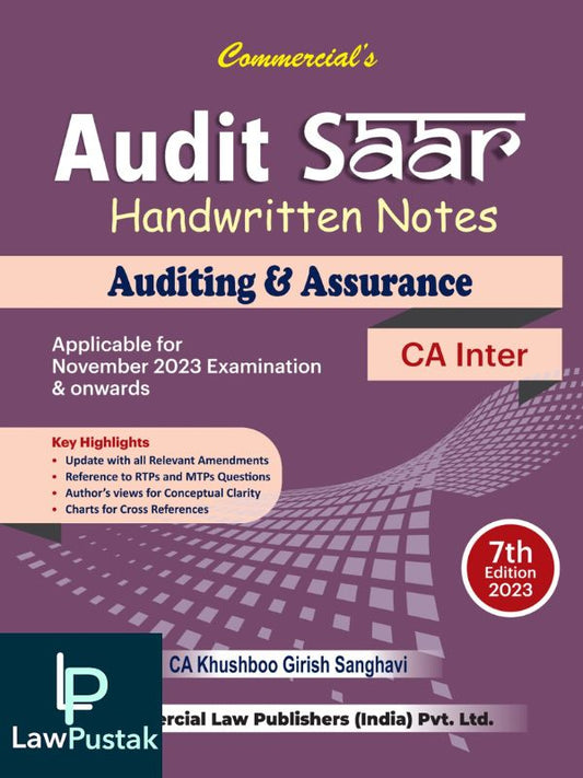 Audit Saar (Auditing & Assurance) CA Inter-Lawpustak