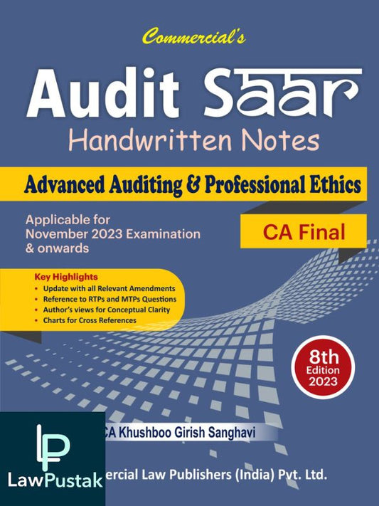 Audit Saar (Advanced Auditing & Professional Ethics) CA Final-Lawpustak