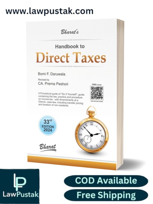 Handbook To DIRECT TAXES by Bomi F. Daruwala-33rd Edition 2024- Bharat Law House