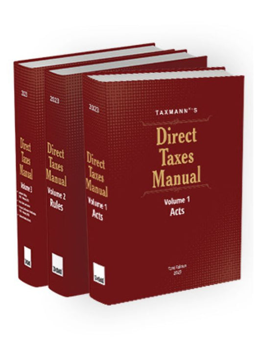 Taxmann's Direct Taxes Manual | Set of 3 Volumesd