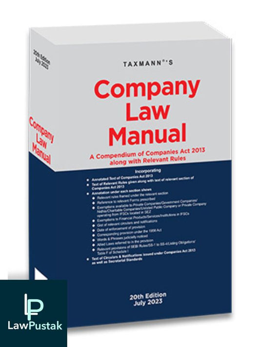 Company Law Manual-20th Edition-TAXMANN-Lawpuskat