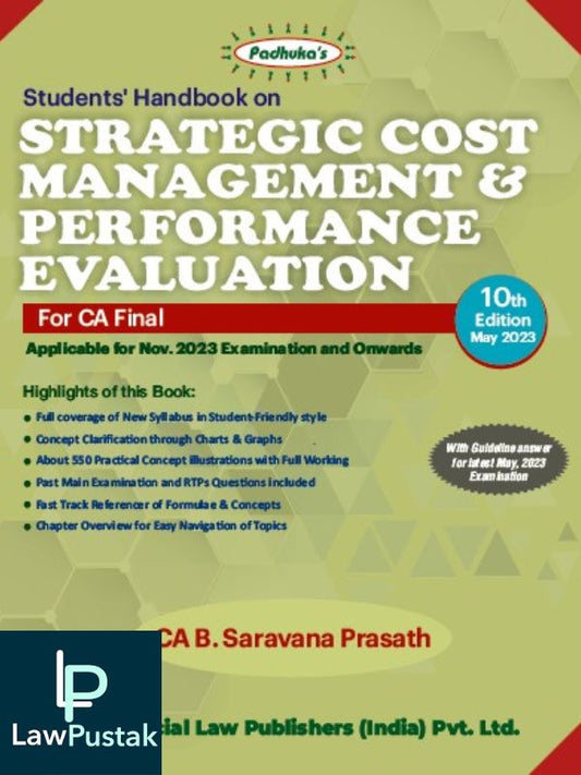 Padhuka's Students Handbook on Strategic Cost Management & Performance Evaluation-Lawpustak