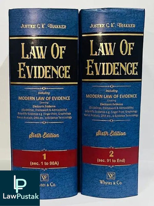 Law of Evidence 6th Edition 2022-Justice C.K. Thakker-6th Edition 2023-Whytes & Co-Lawpustak