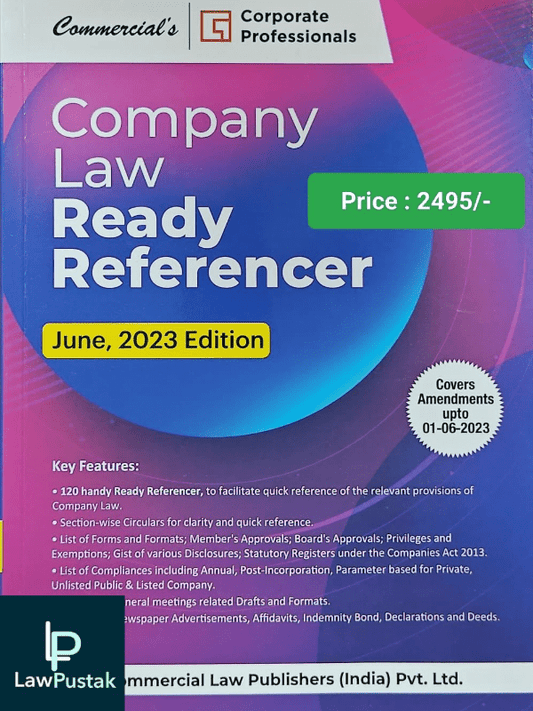 Company Law Ready Referencer-Corporate Professional-June 2023 Edition-Commercial Law Publisher