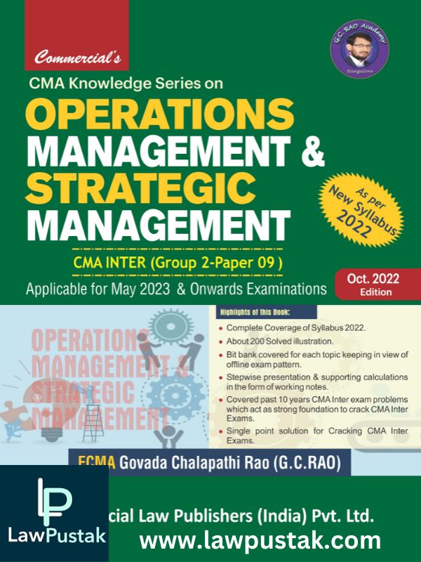 Operations Management & Strategic Management (New Syllabus)-G.C. RAO-Commercial's