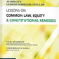 Lesson On Common Law, Equity & Constitutional Remedies By V.S.R. Avadhani-Reprent Edition 2024-Vinod Publication