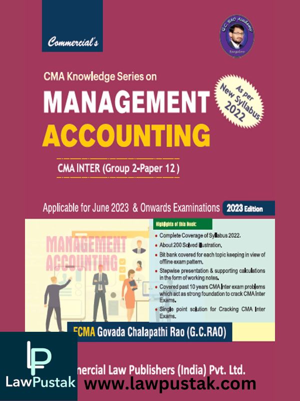 Management Accounting (Group 2 Paper 12) New Syllabus-G.C. RAO-Commercial's