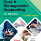 Cost & Management Accounting by CA. Aditya Sharma-1st  Edition 2024-Bharat Law House