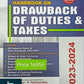 Commercial Handbook on Drawback of Duties & Taxes 2023-2024 By R. Krishnan R. Parthasarathy Edition 2024-Commercial's