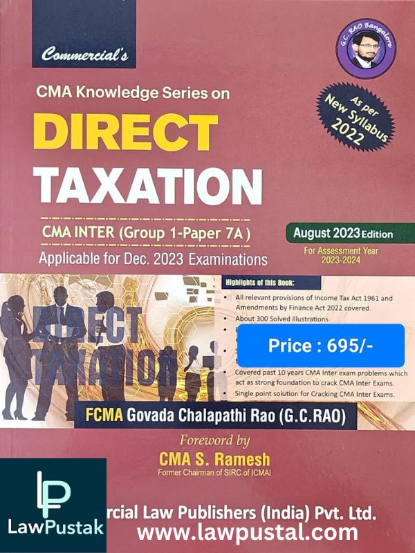 CMA Knowledge Series on Direct Taxation CMA Inter (Group I Paper 7A)-G.C. RAO-Commercial's