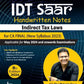 IDT SAAR Handwritten Notes (indirect Tax Laws) CA Final by CA (Dr. ) Mahesh P. Gour - Commercial's