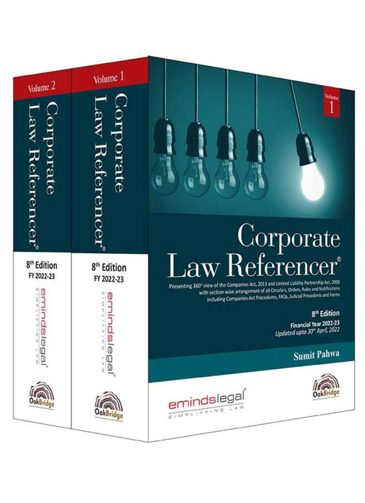 Oakbridge Publishing's Corporate Law Referencer (Set of 2 Volumes ) by SUMIT PAHWA Edition 2022