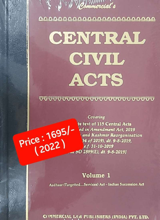 Commercial Law Publisher's Central Civil Acts edition 2022 (Volume of 2)