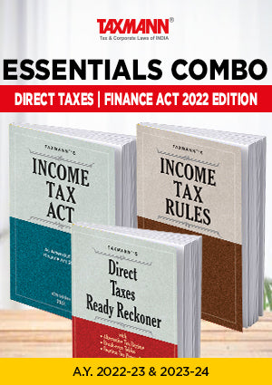 Taxmann's ESSENTIALS COMBO | Direct Tax Laws | Income Tax Act, Income Tax Rules & Direct Taxes Ready Reckoner | Set of 3 Books, Vinod K. Singhania