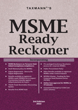 Taxmann's MSME Ready Reckoner 3rd Edition 2022