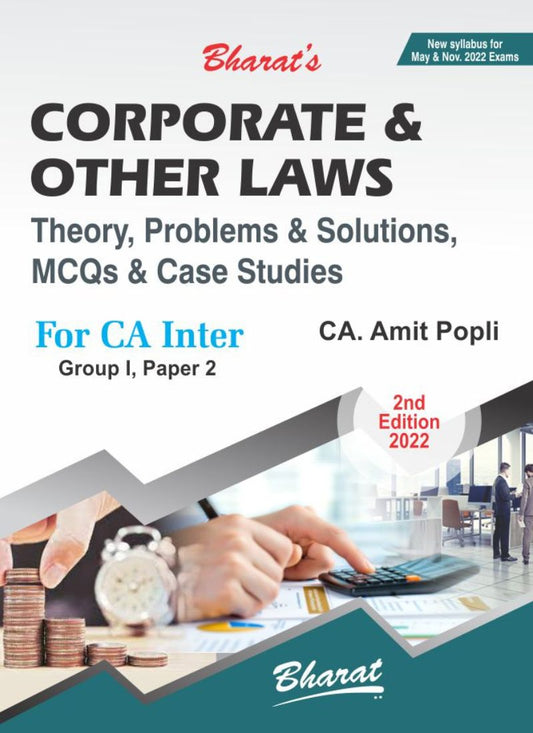 Bharat's CORPORATE & OTHER LAWS for CA-Inter by CA. Amit Popli 2nd Edition 2022