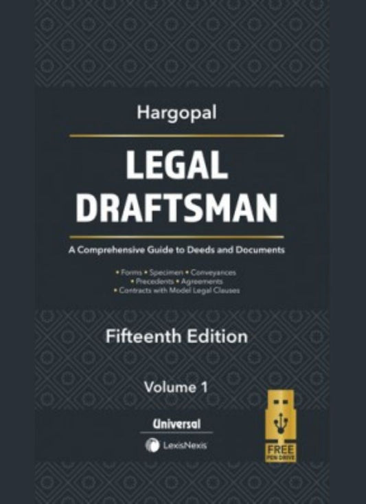 Lexisnexis's Legal Draftsman by Hargopal 15th Edition 2021