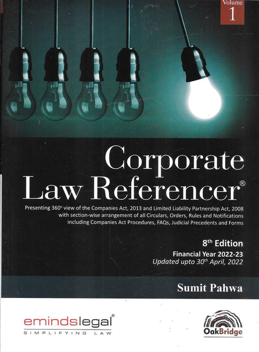 Oakbridge Publishing's Corporate Law Referencer (Set of 2 Volumes ) by SUMIT PAHWA Edition 2022